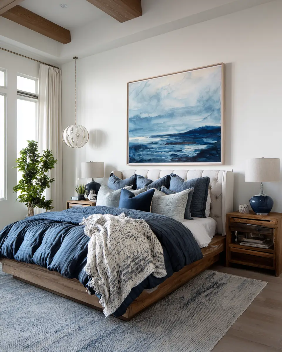 Blue Classic Bedroom Decor Ideas