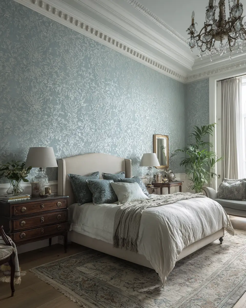 Blue Classic Bedroom Decor Ideas