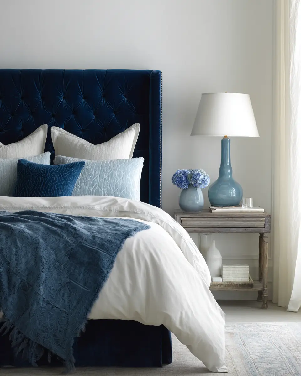 Blue Classic Bedroom Decor Ideas