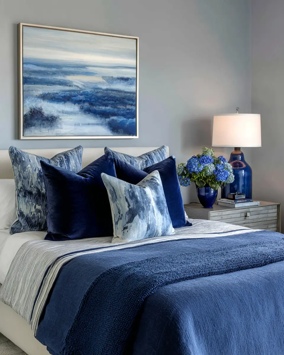 Blue Classic Bedroom Decor Ideas