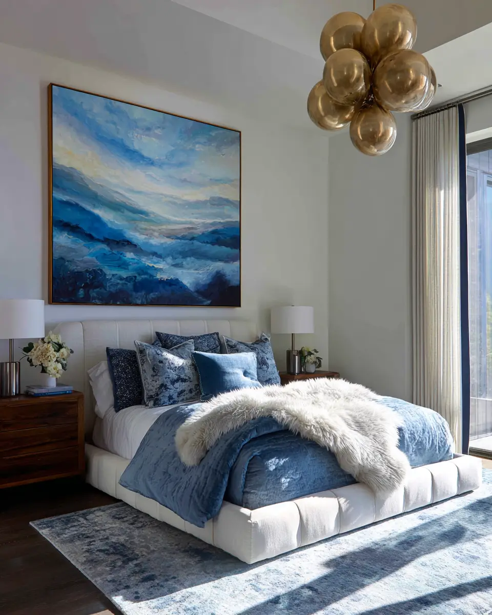 Blue Classic Bedroom Decor Ideas