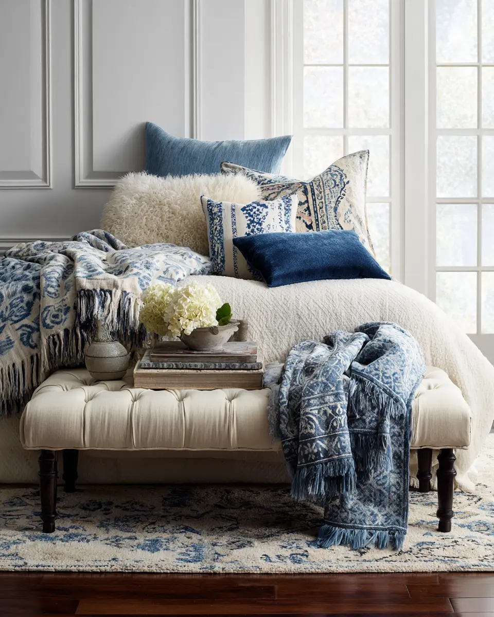 Blue Classic Bedroom Decor Ideas