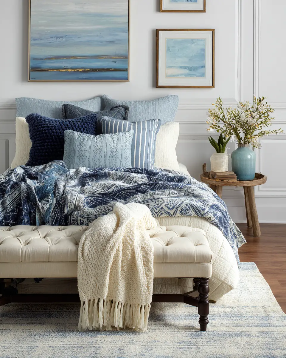 Blue Classic Bedroom Decor Ideas