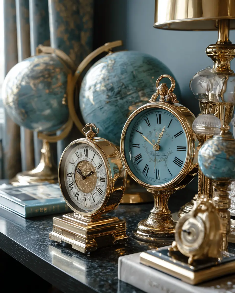 Blue Classic Home Office Decor Ideas