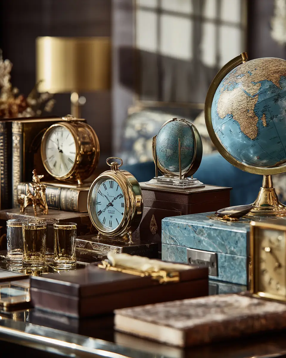 Blue Classic Home Office Decor Ideas