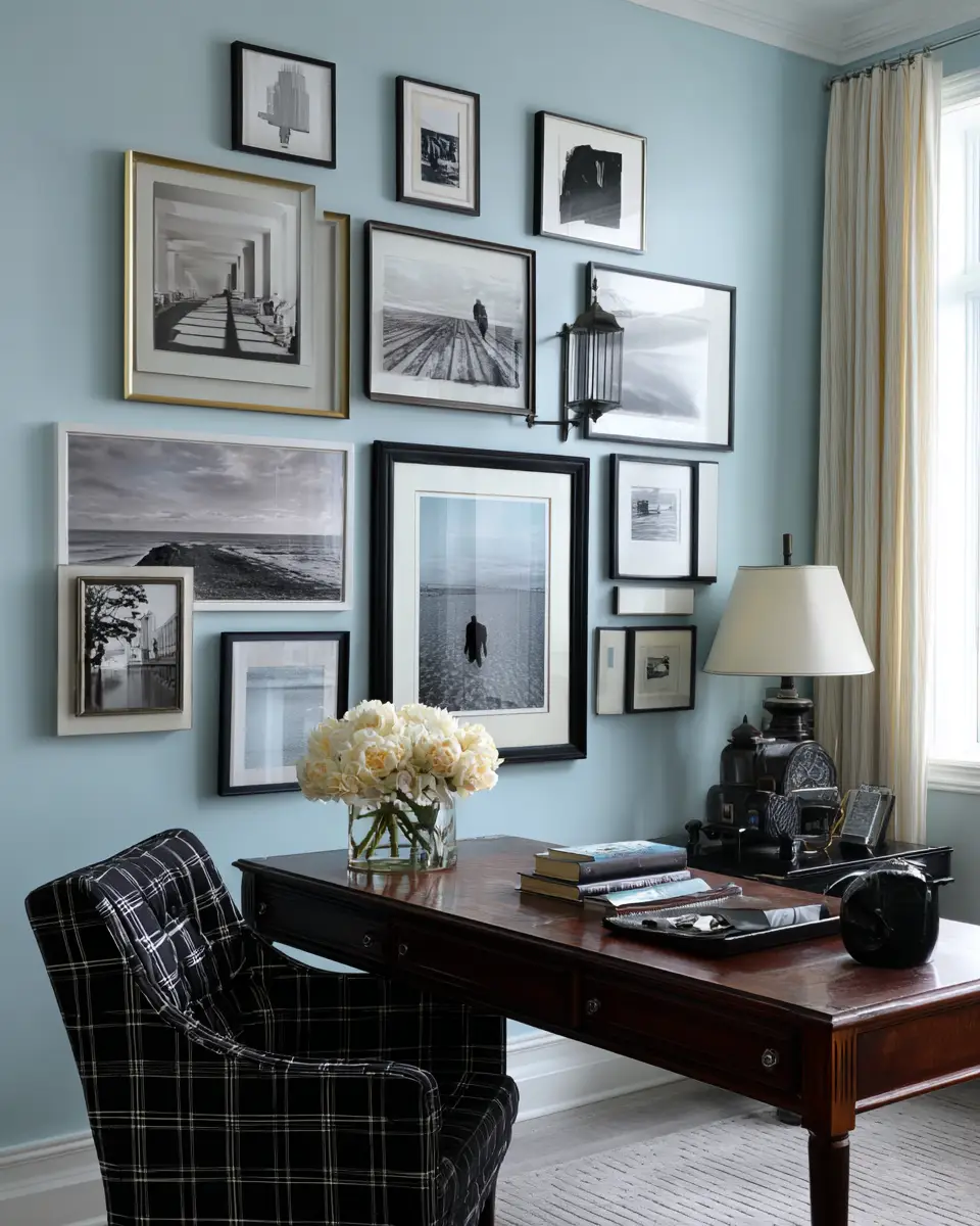 Blue Classic Home Office Decor Ideas