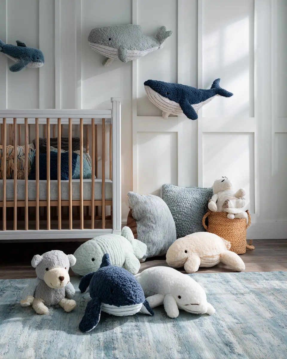 Blue Coastal Nursery Decor Ideas