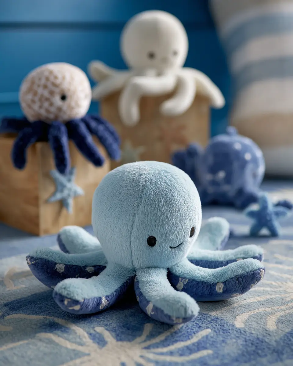 Blue Coastal Nursery Decor Ideas