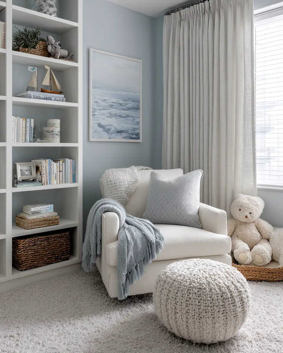 Blue Coastal Nursery Decor Ideas