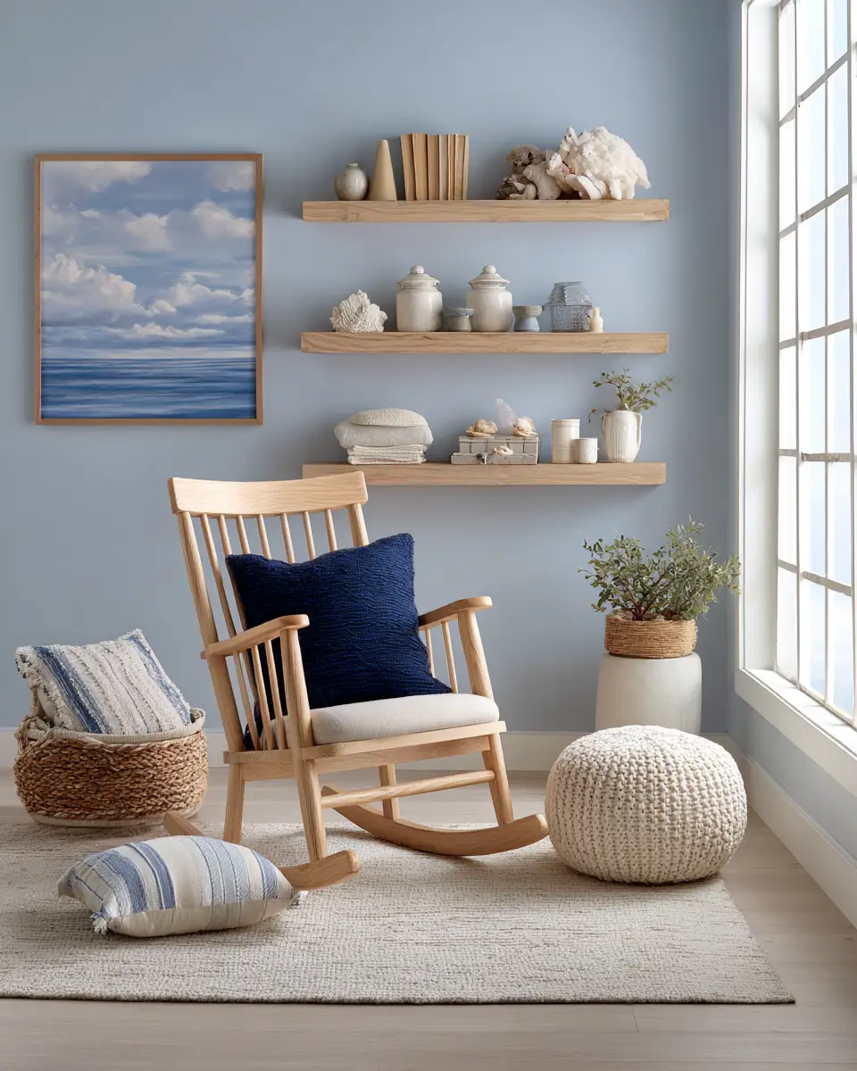 Blue Coastal Nursery Decor Ideas