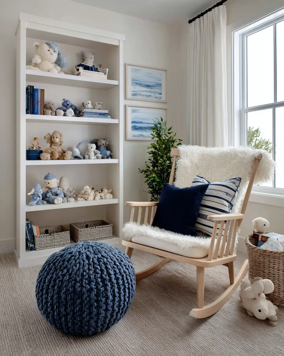 Blue Coastal Nursery Decor Ideas