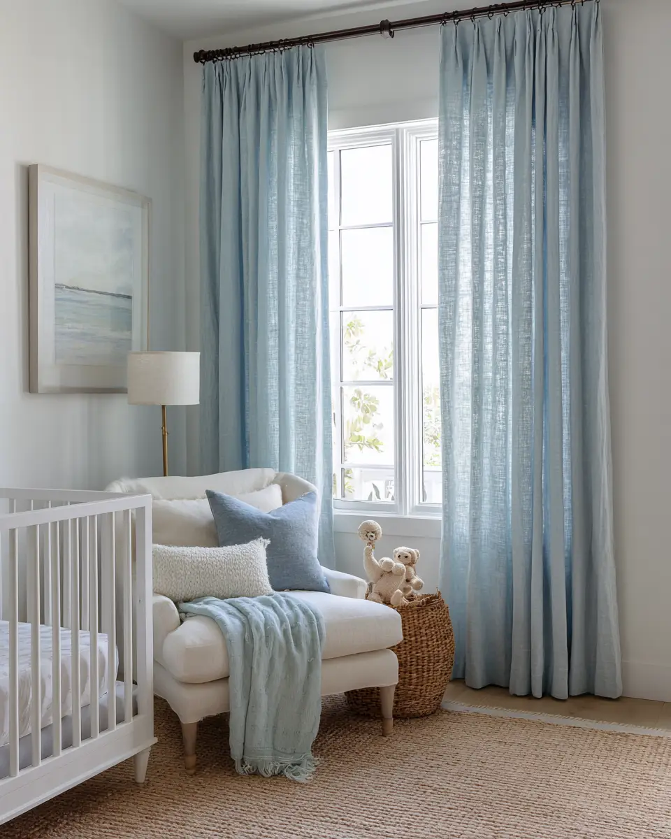 Blue Coastal Nursery Decor Ideas