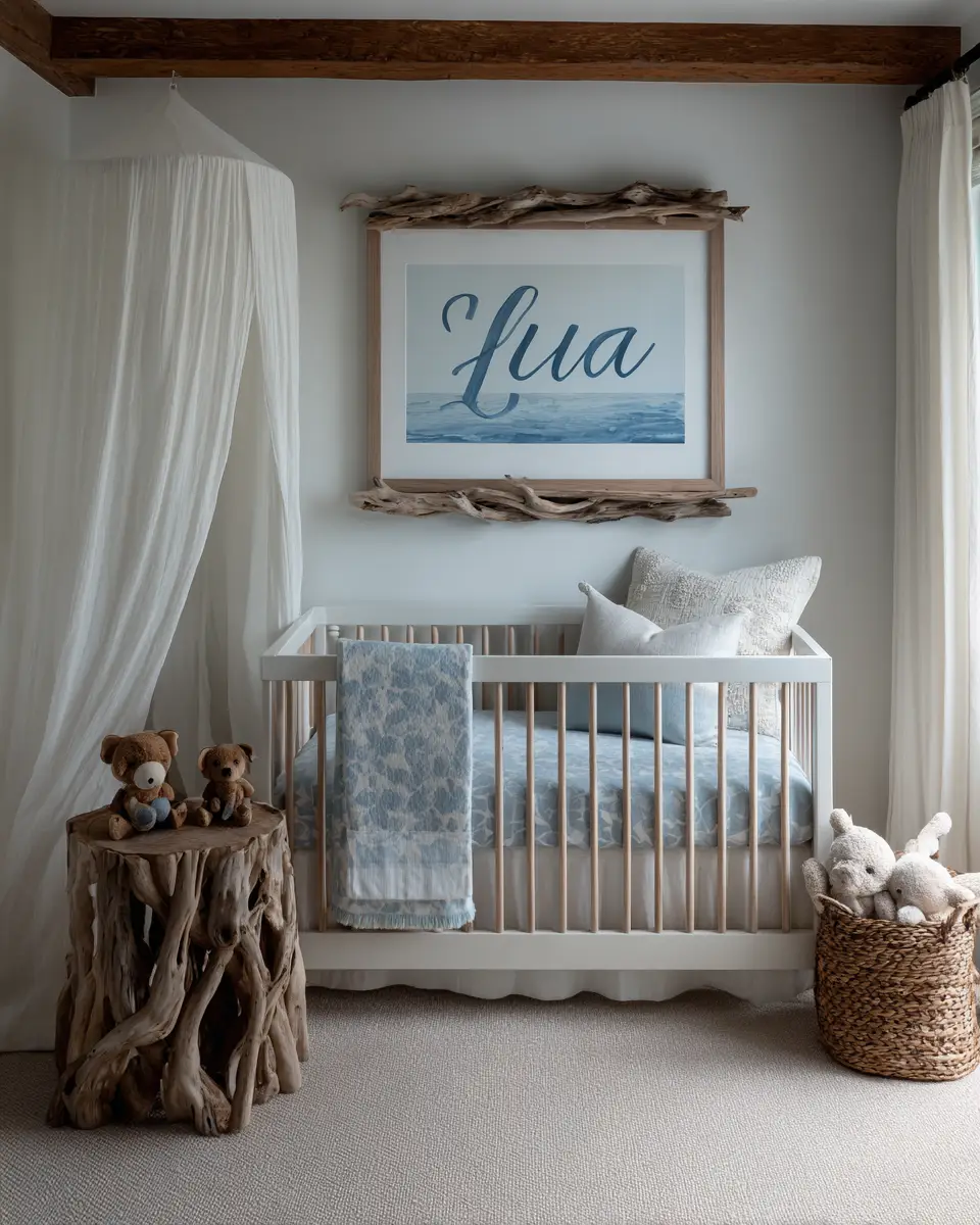 Blue Coastal Nursery Decor Ideas