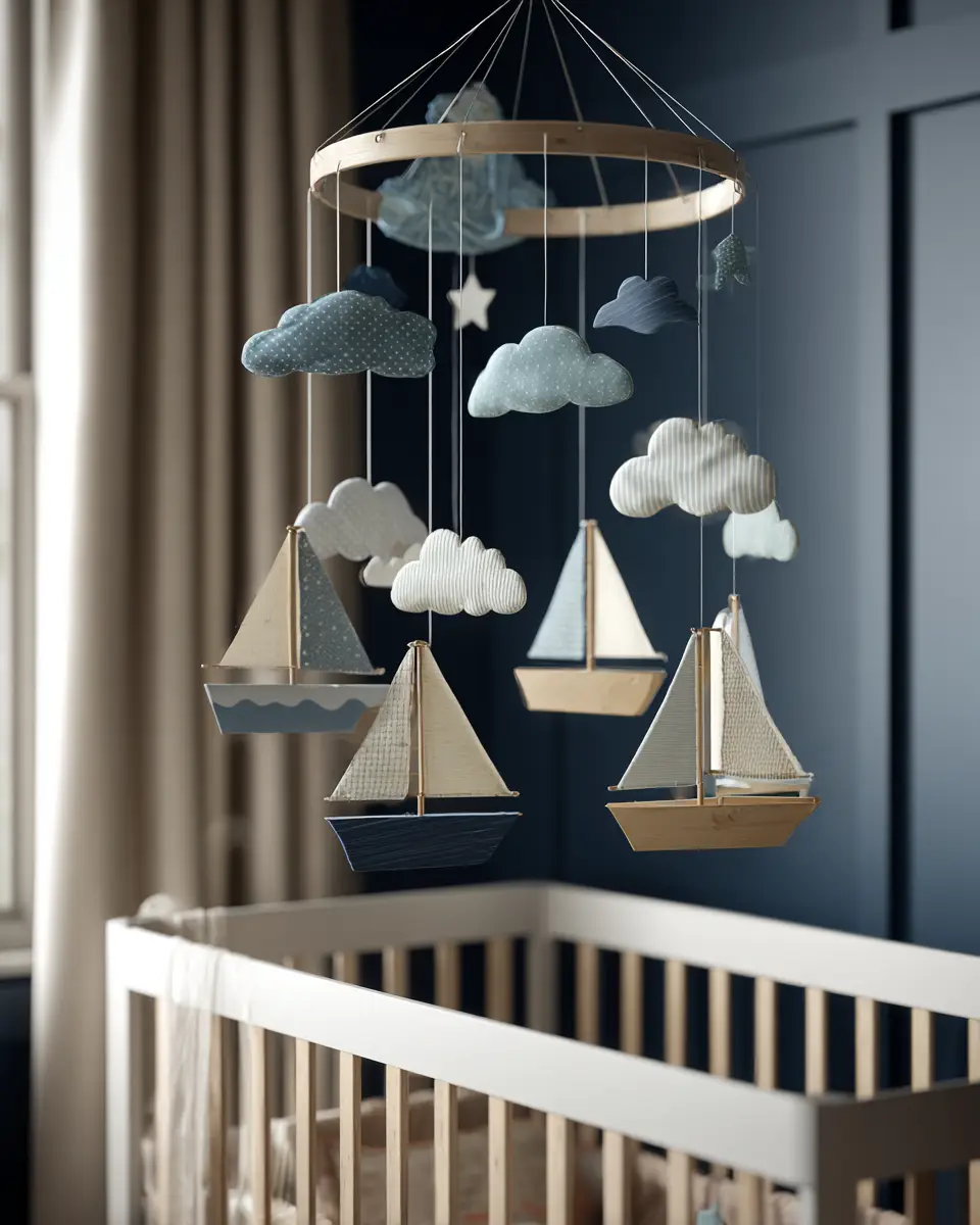 Blue Coastal Nursery Decor Ideas