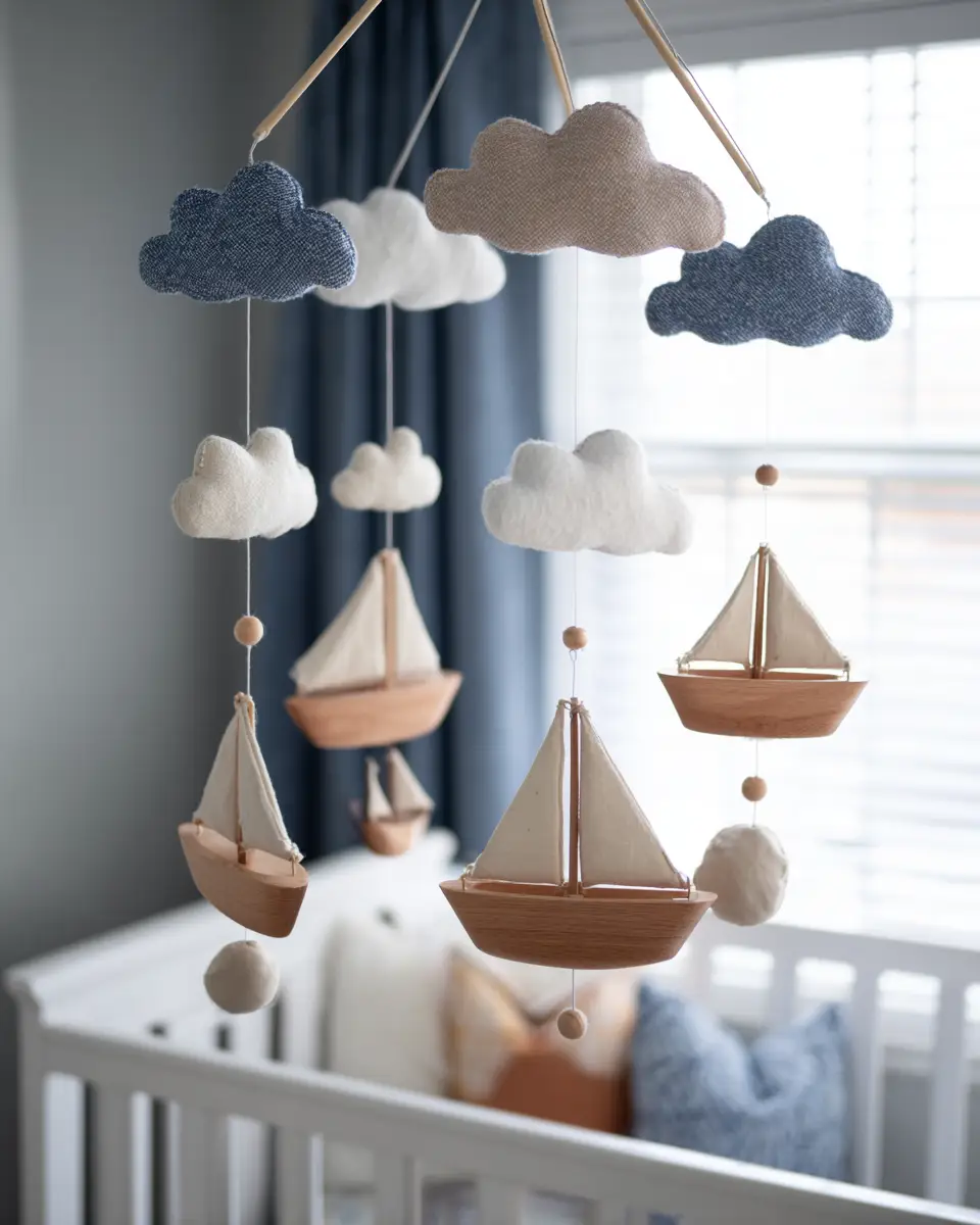 Blue Coastal Nursery Decor Ideas