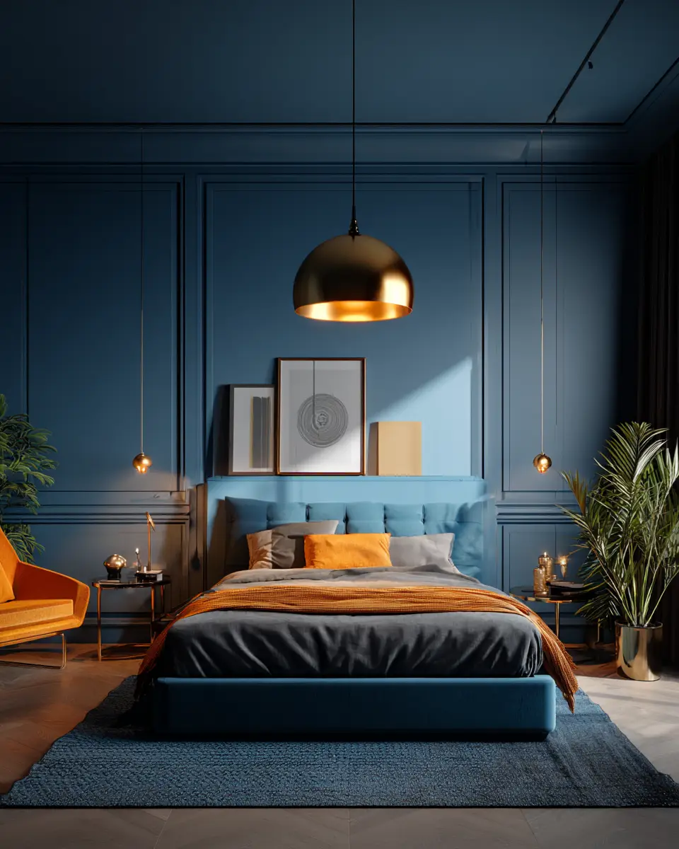 Blue Contemporary Bedroom Decor Ideas