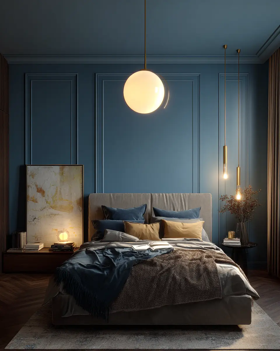 Blue Contemporary Bedroom Decor Ideas