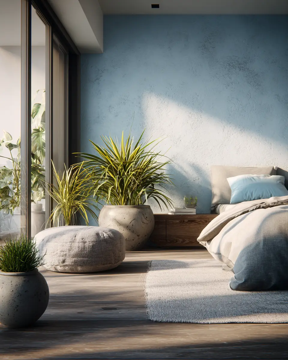 Blue Contemporary Bedroom Decor Ideas