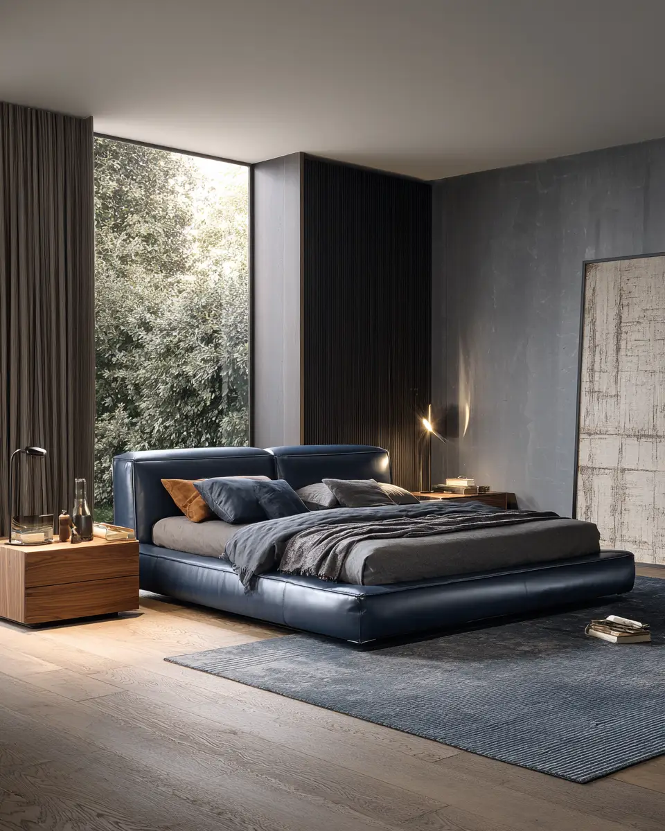 Blue Contemporary Bedroom Decor Ideas