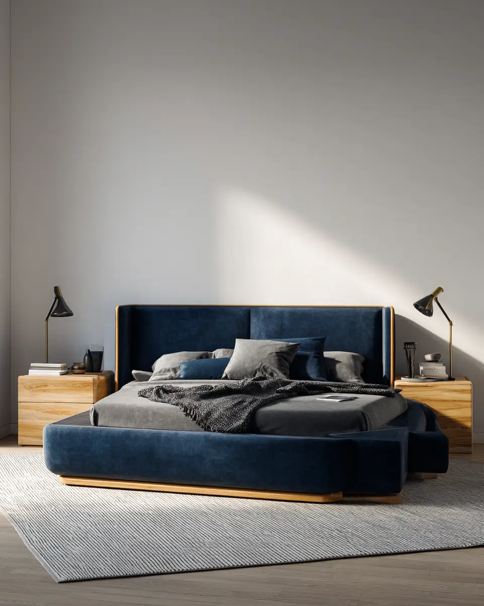 Blue Contemporary Bedroom Decor Ideas