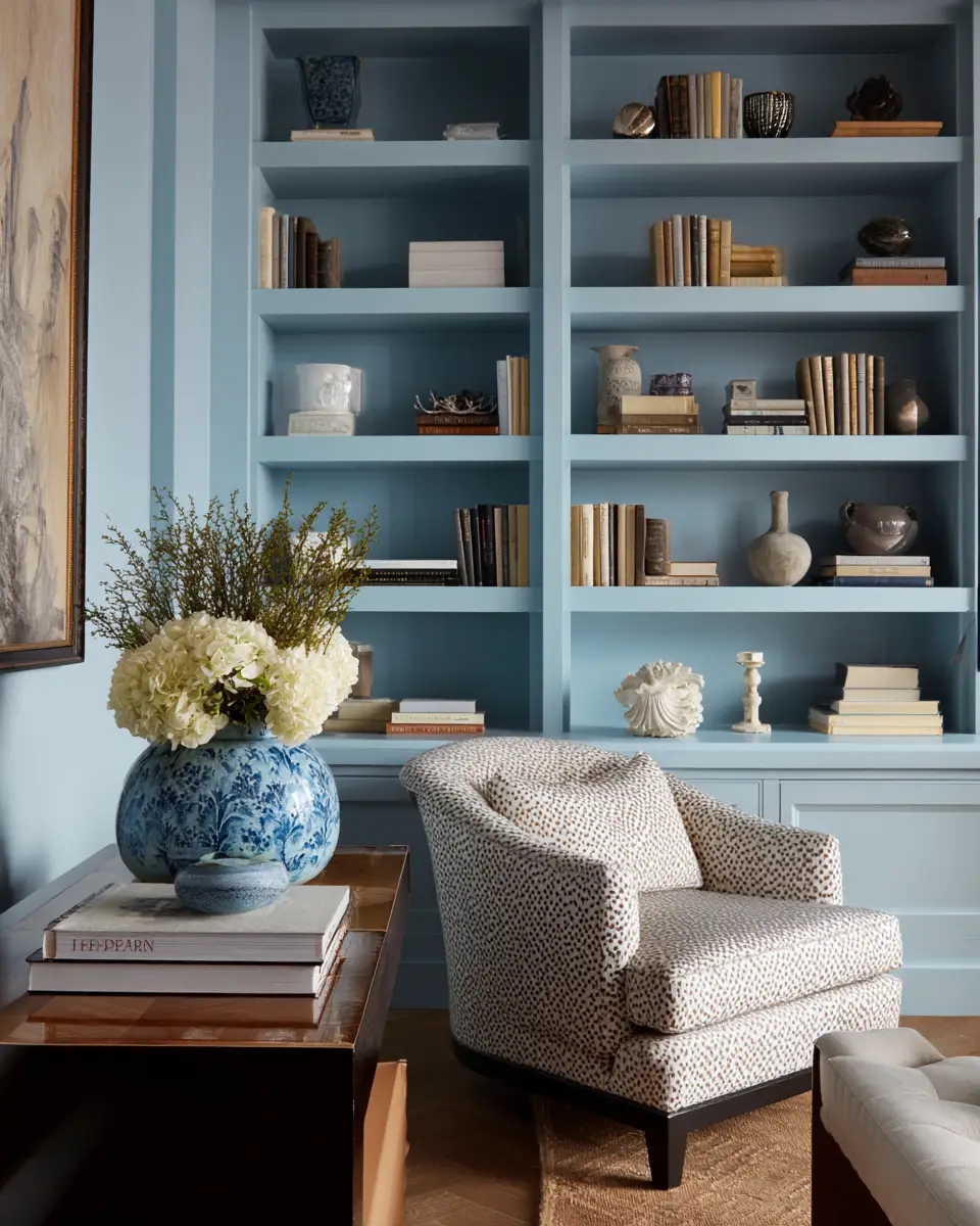 Blue Contemporary Home Office Decor Ideas
