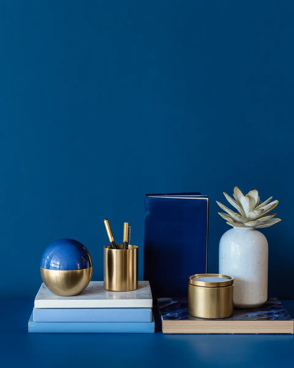 Blue Contemporary Home Office Decor Ideas