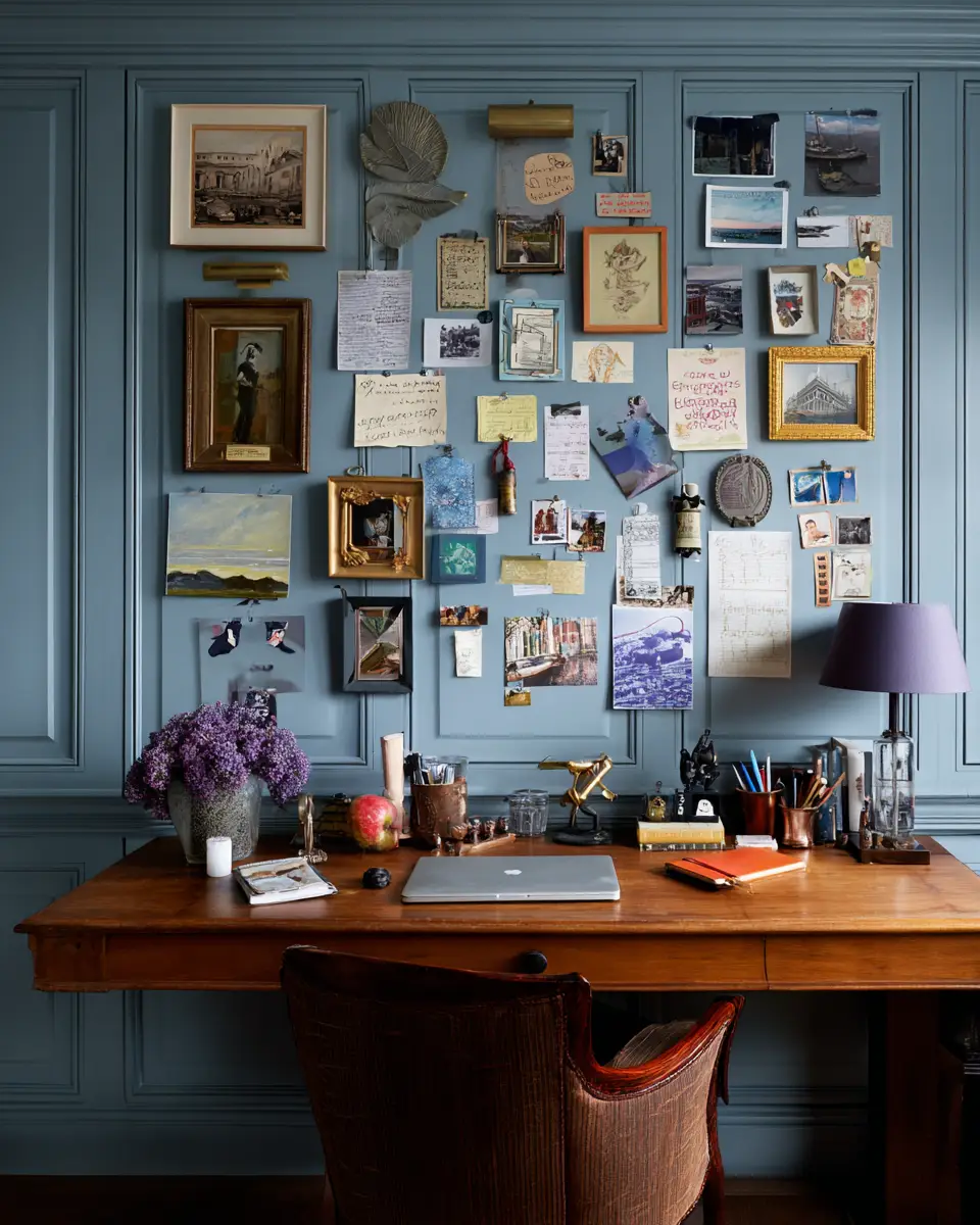 Blue Contemporary Home Office Decor Ideas