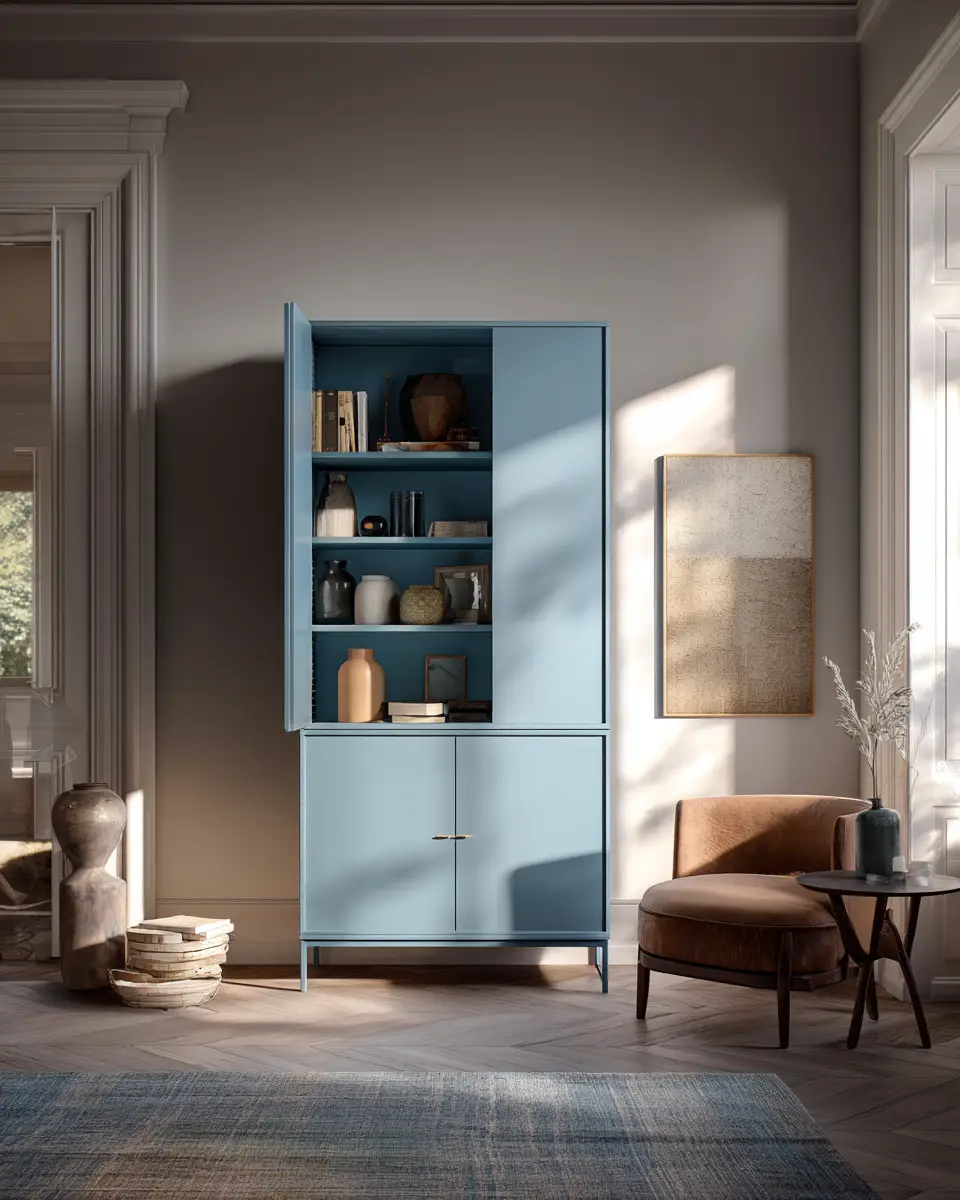 Blue Contemporary Home Office Decor Ideas