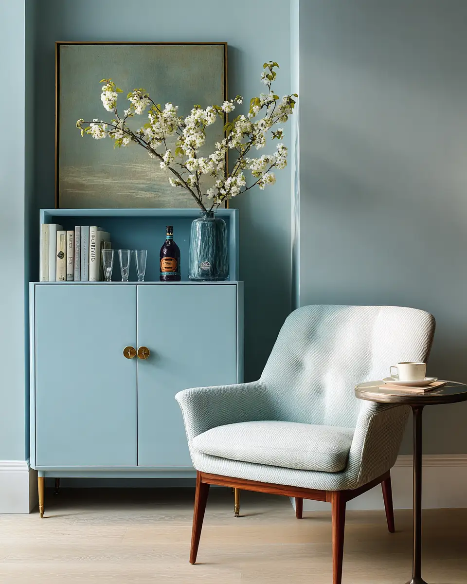 Blue Contemporary Home Office Decor Ideas