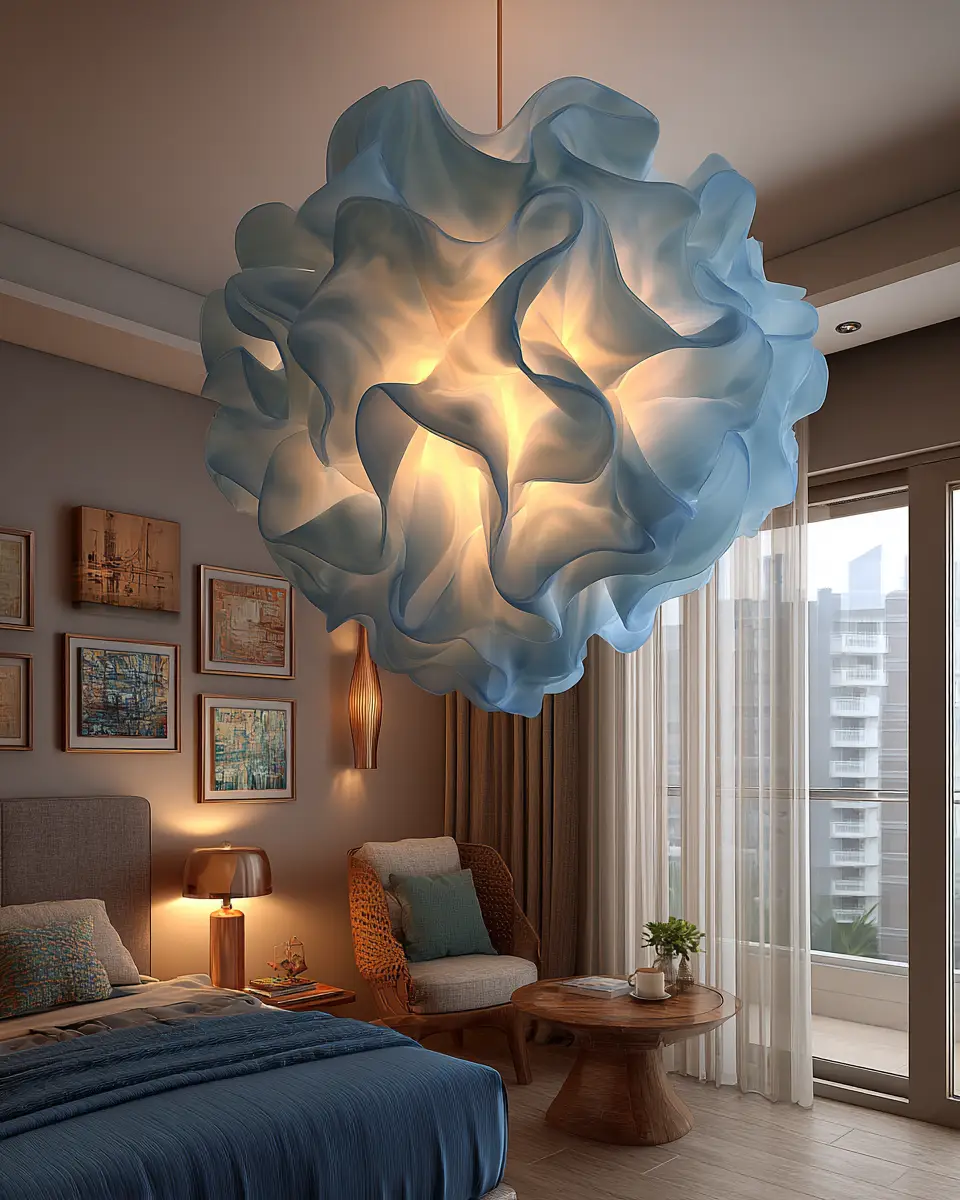 Blue Eclectic Bedroom Decor Ideas