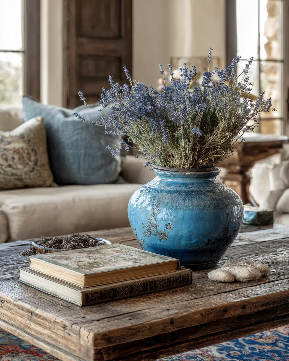 Blue Farmhouse Living Room Decor Ideas
