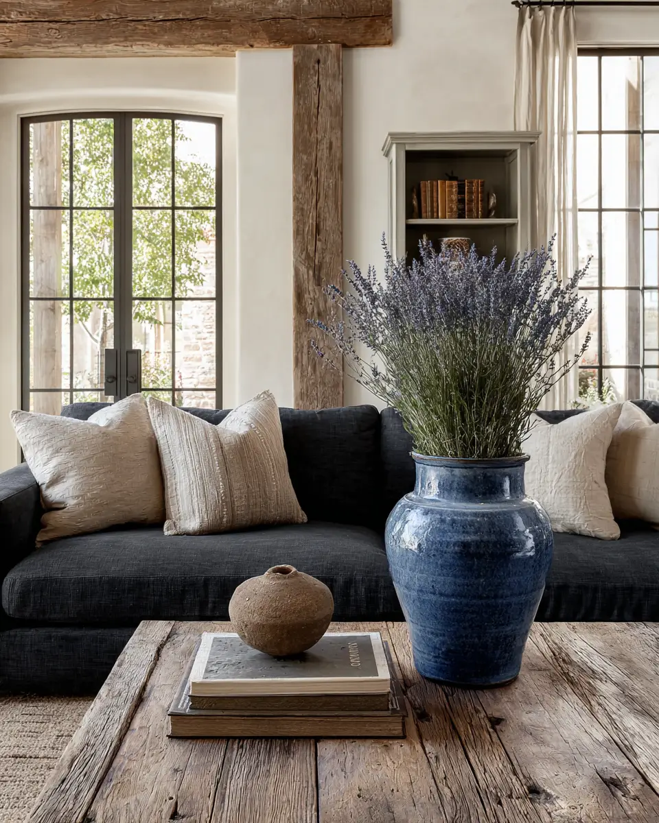 Blue Farmhouse Living Room Decor Ideas