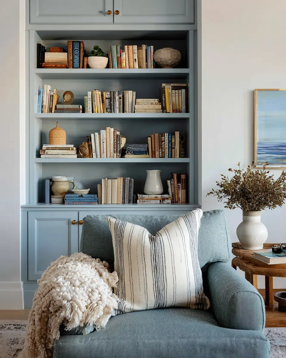 Blue Farmhouse Living Room Decor Ideas