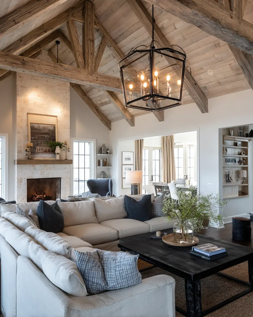 Blue Farmhouse Living Room Decor Ideas