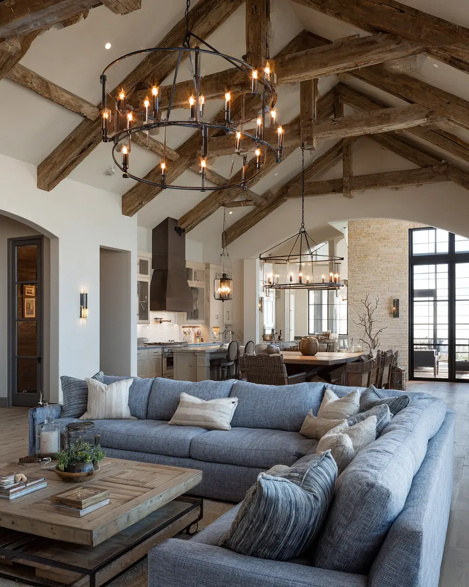 Blue Farmhouse Living Room Decor Ideas