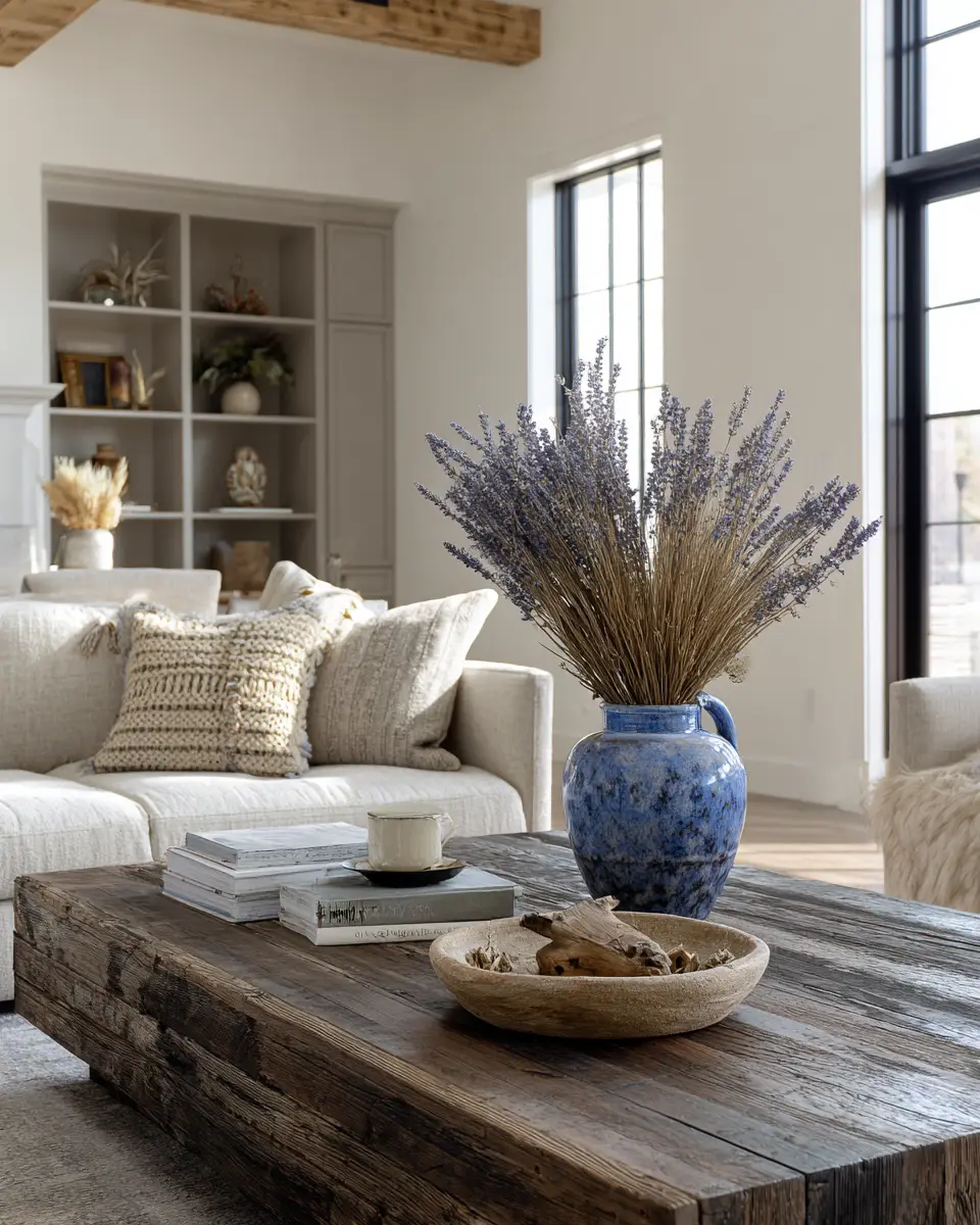 Blue Farmhouse Living Room Decor Ideas