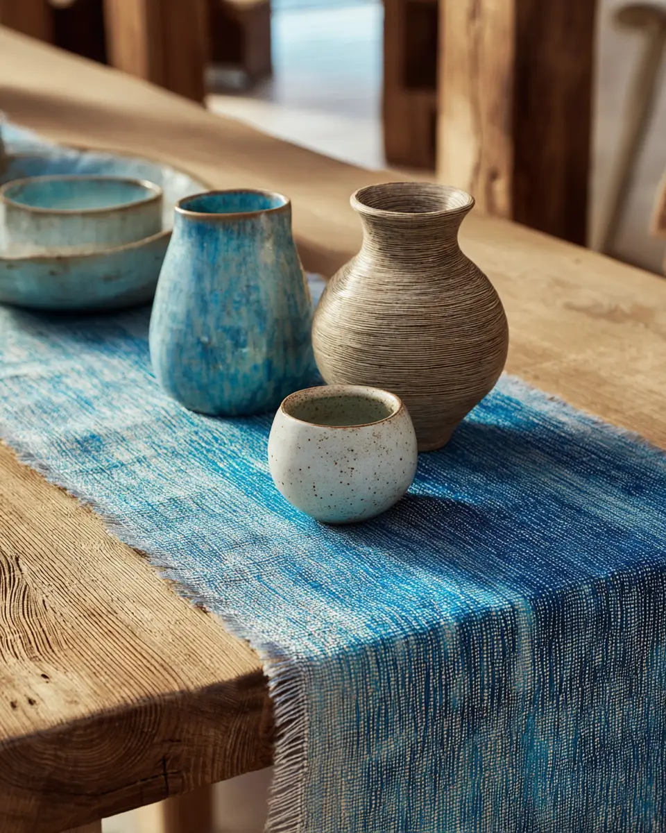 Blue Japandi Balcony Decor Ideas