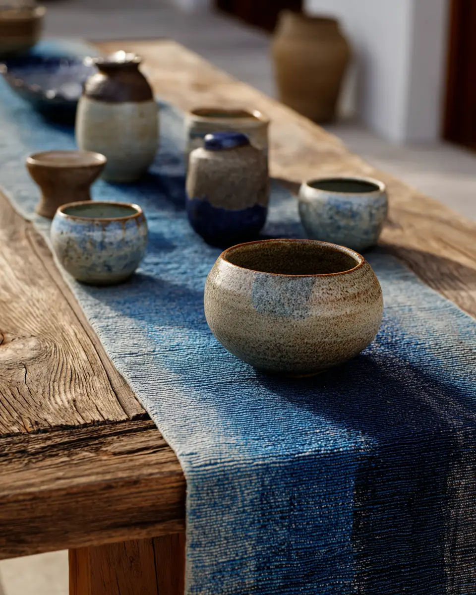 Blue Japandi Balcony Decor Ideas