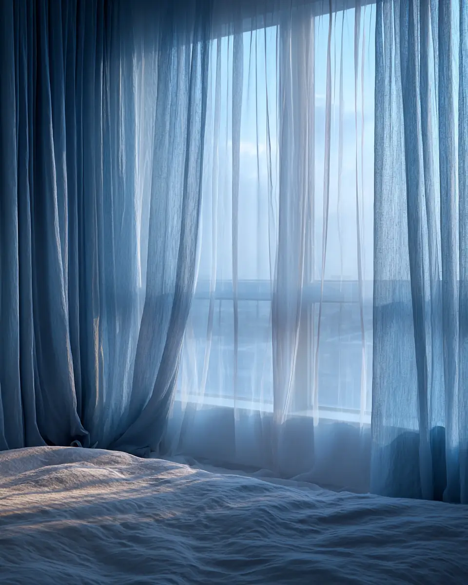 Blue Japandi Bedroom Decor Ideas