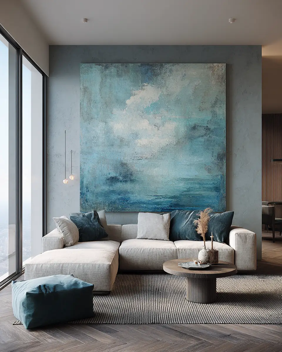 Blue Japandi Bedroom Decor Ideas