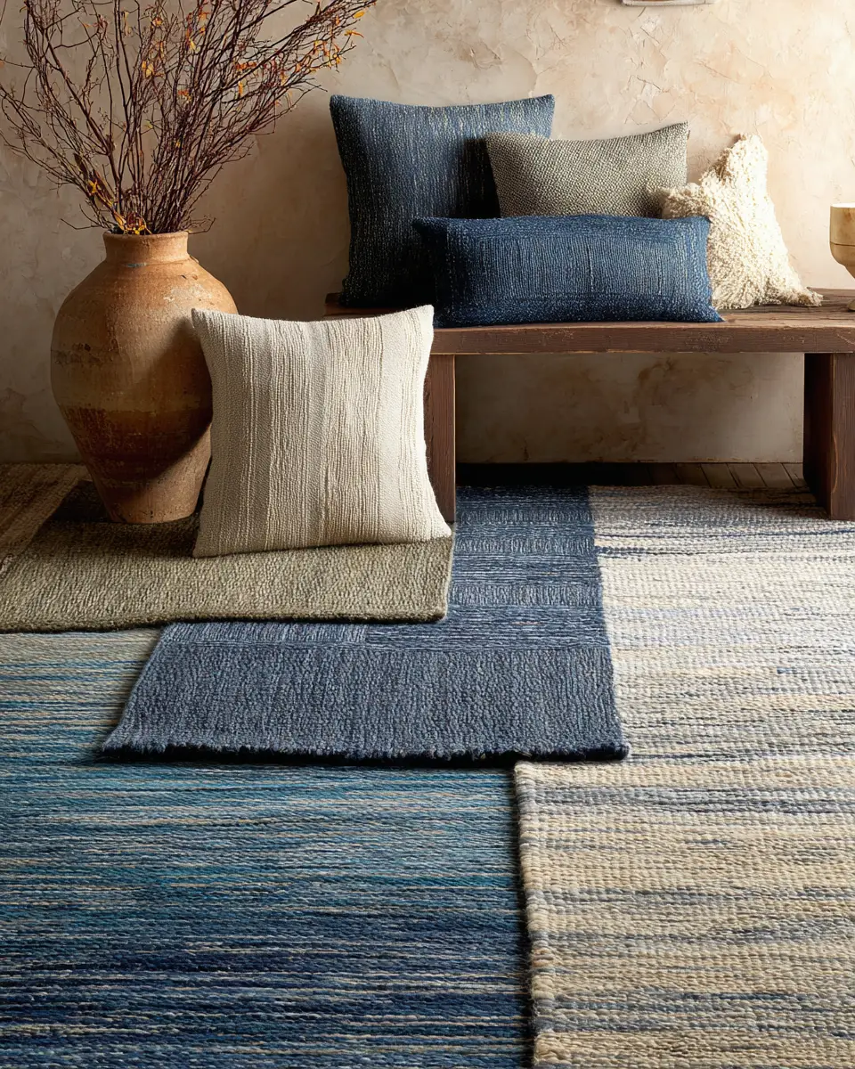 Blue Japandi Bedroom Decor Ideas