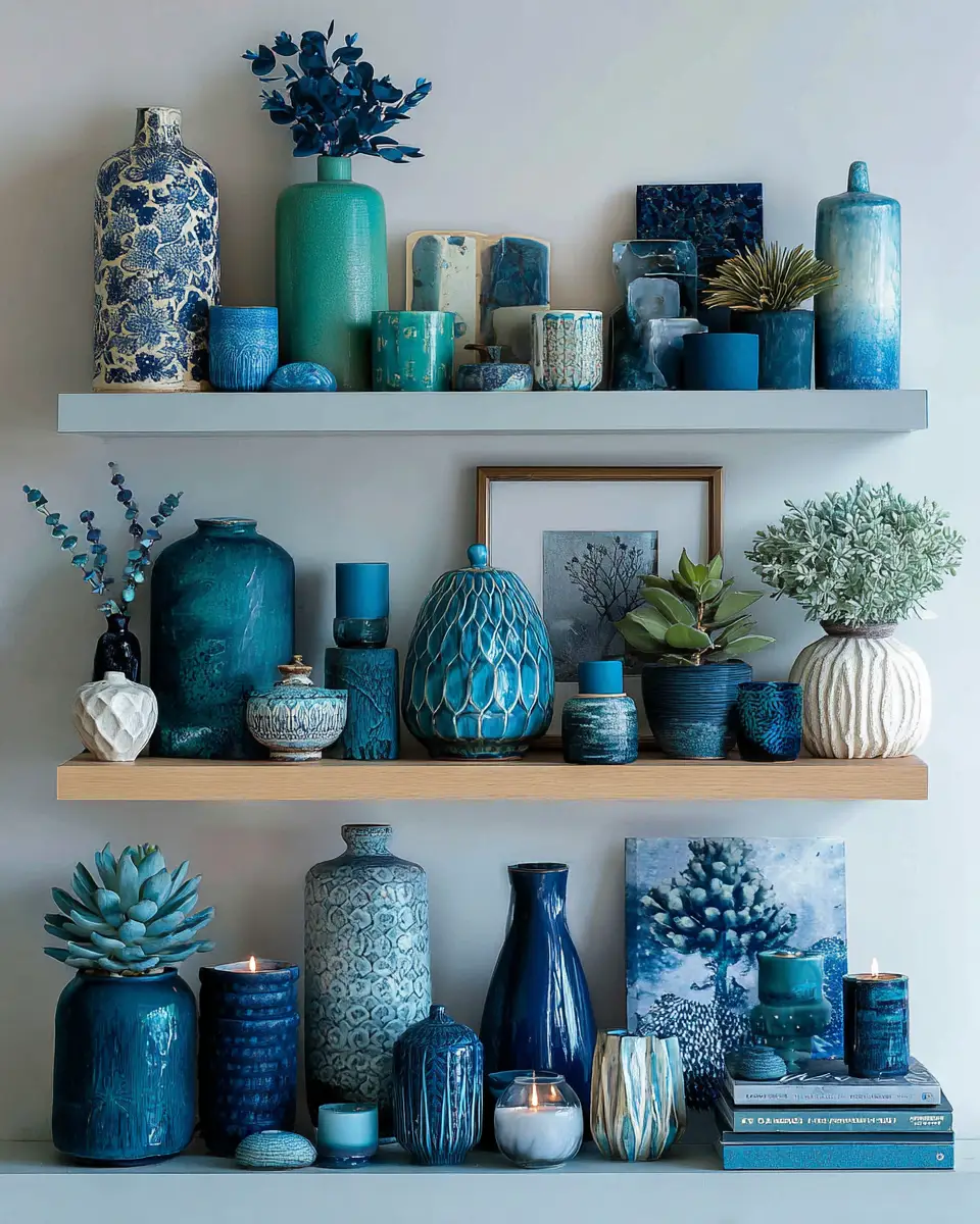 Blue Japandi Bedroom Decor Ideas