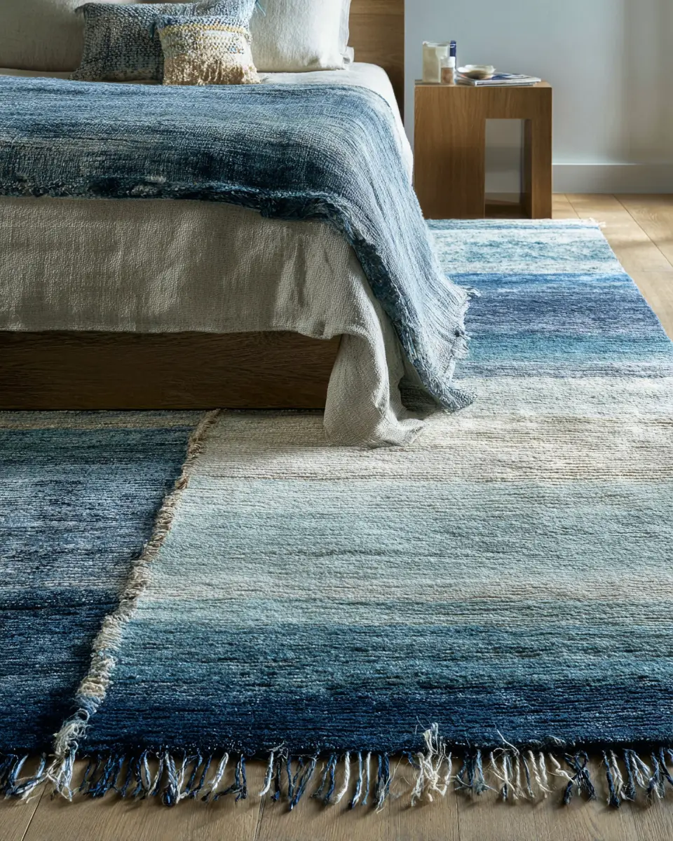 Blue Japandi Bedroom Decor Ideas