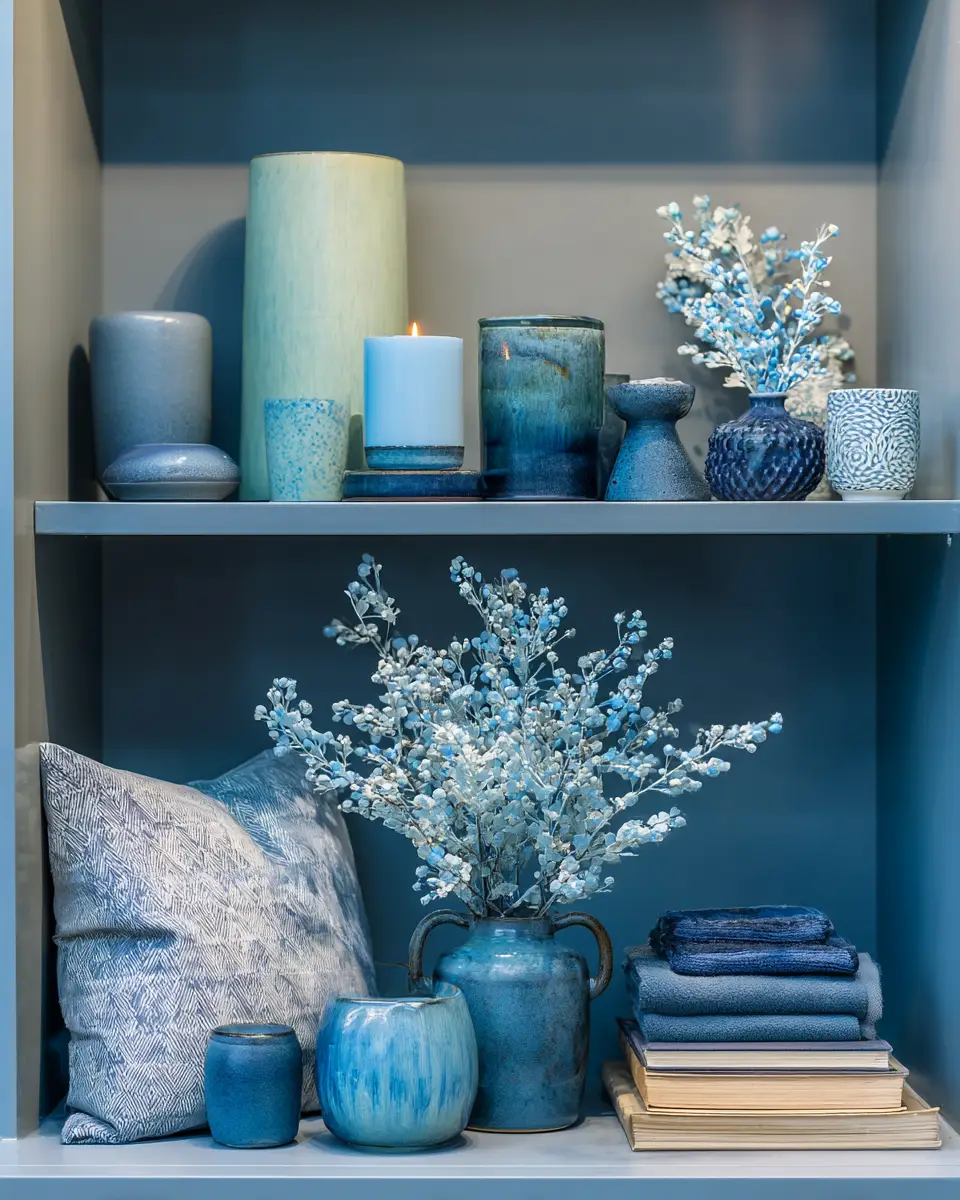 Blue Japandi Bedroom Decor Ideas