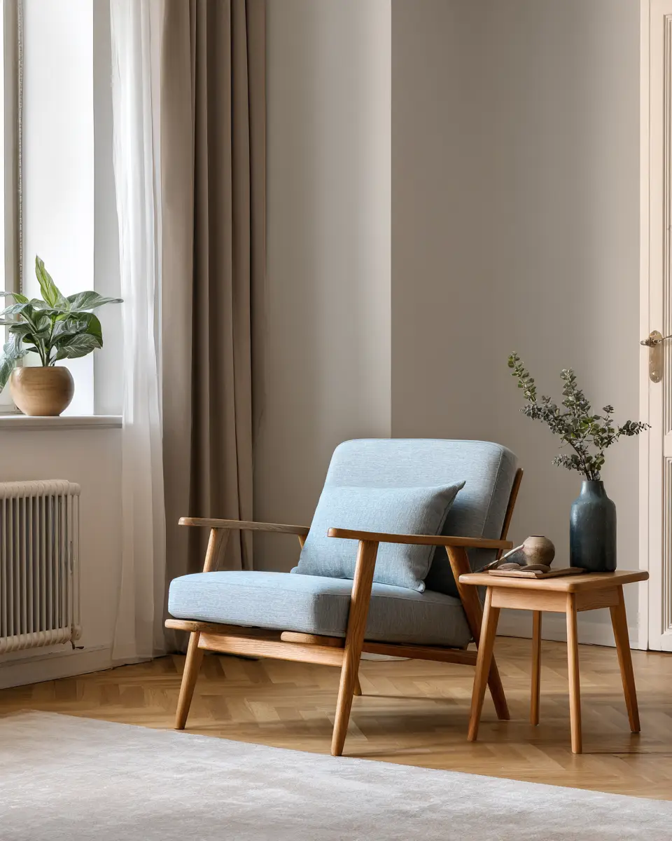 Blue Japandi Living Room Decor Ideas