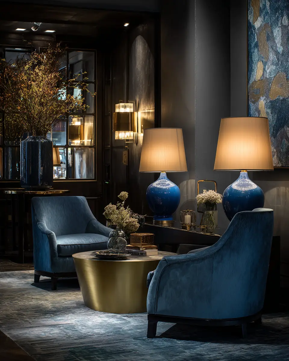 Blue Modern Living Room Decor Ideas