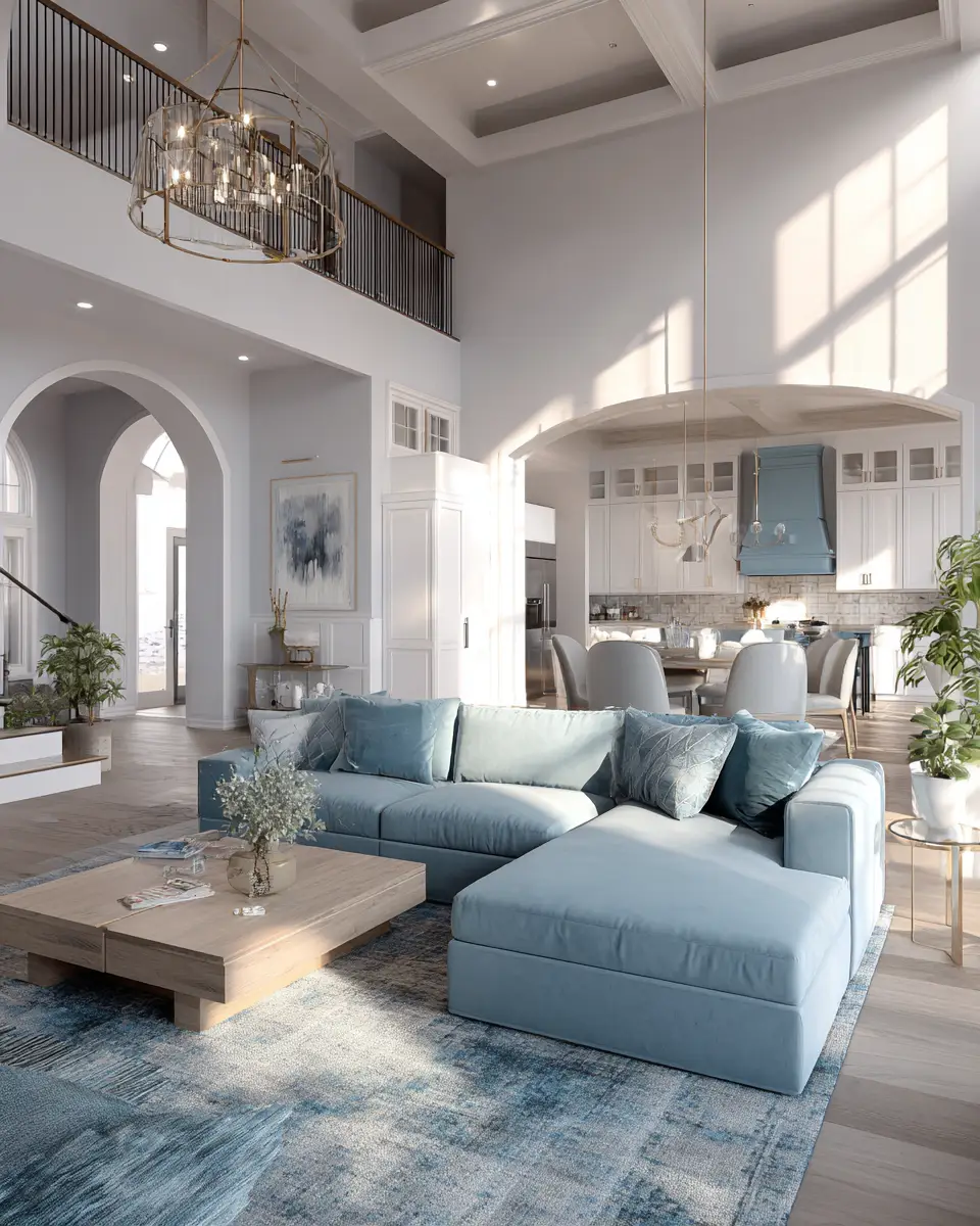 Blue Modern Living Room Decor Ideas