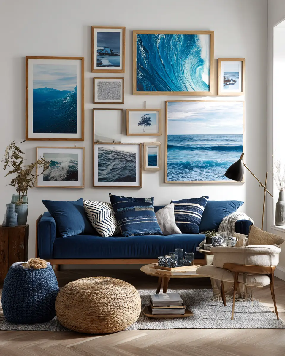 Blue Modern Living Room Decor Ideas