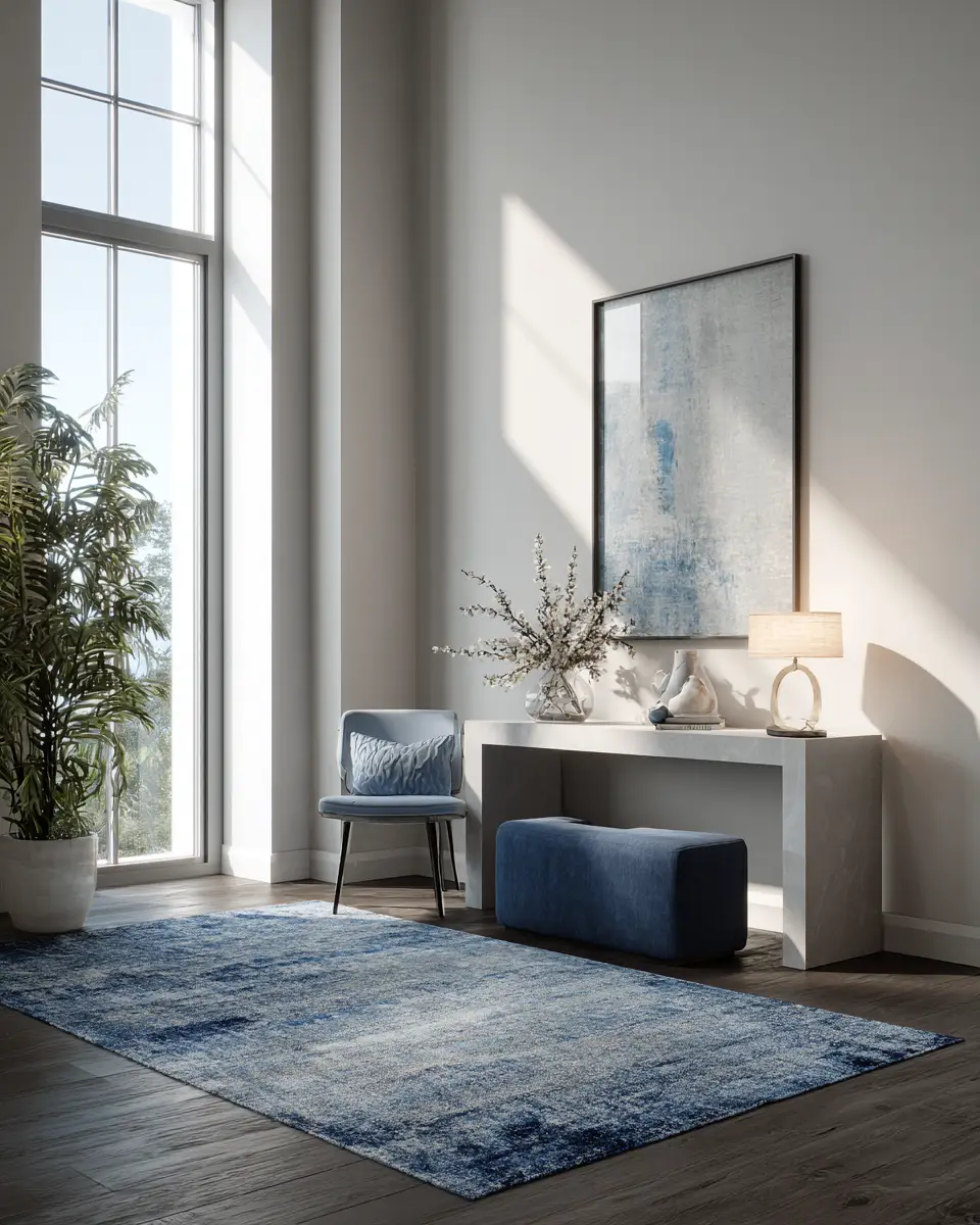 Blue Modern Living Room Decor Ideas