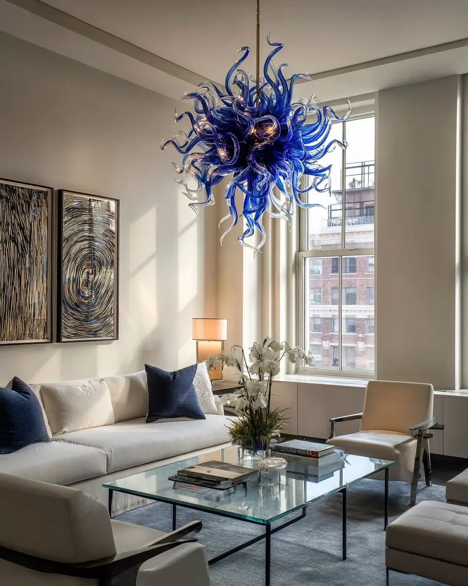 Blue Modern Living Room Decor Ideas